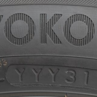 スタッドレスタイヤ　値下げ！  155/65R14 鉄ホイール付4本セット ヨコハマiG50plus８分山