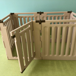 リッチェル ペット用 3ウェイサークル 6面90H ベージュ