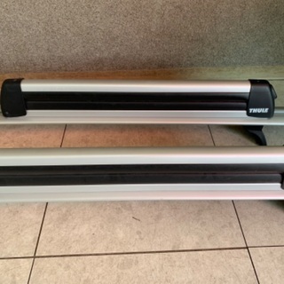 マツダ純正　CX5　2018年式（平成30年）THULE　ベースキャリア　スキー＆スノーボードキャリア　中古品