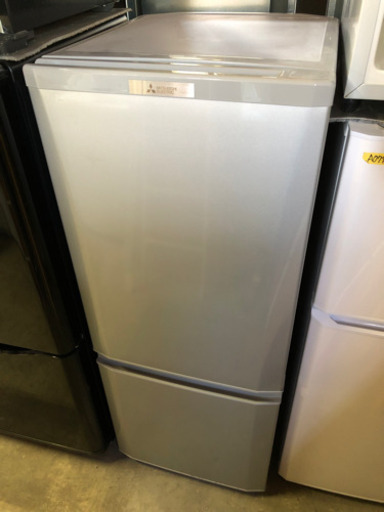 B1601 三菱 146L 2015年 2ドア冷蔵庫 シルバー