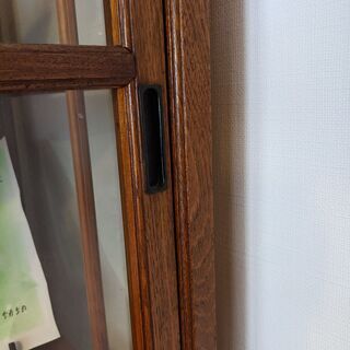 アンティーク　ガラスキャビネット　