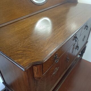 仙台市～イギリス/アンティーク家具/ミラーバックサイドボード/お洒落インテリア 収納サイドボード/ディスプレイにも/仙台リサイクルショップ