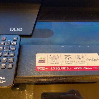 オーディオ TVサウンドバー　ウーファ付き　（LG SJ4)