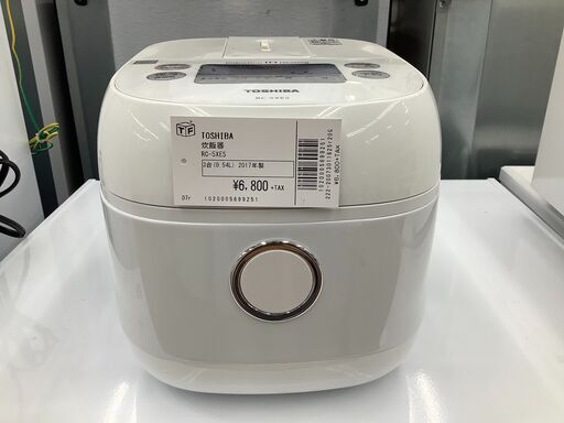 TOSHIBA 炊飯器　RC-5XE5  3合　2017年製