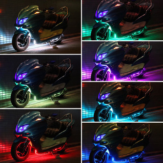 【YAMAHA マジェスティ】★激レア★ダブル珍カラーフルカスタム！LED付き！ YAMAHA マジェスティ】☆激レア☆ダブル珍カラーフルカスタム！LED付き！