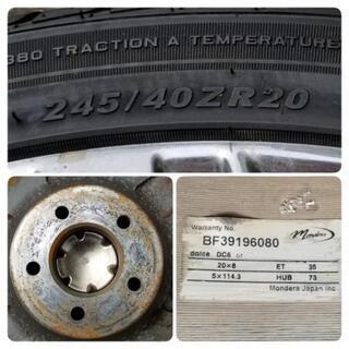 【20インチ】タイヤ＆アルミホイール4本セット245/40R20インチ   アルファード ヴェルファイア ハリアー ハリアーハイブリッド ヴァンガード アルファード ハイブリッド 深リム最高！ 20インチ】タイヤ＆アルミホイール4本セット245/40R20インチ