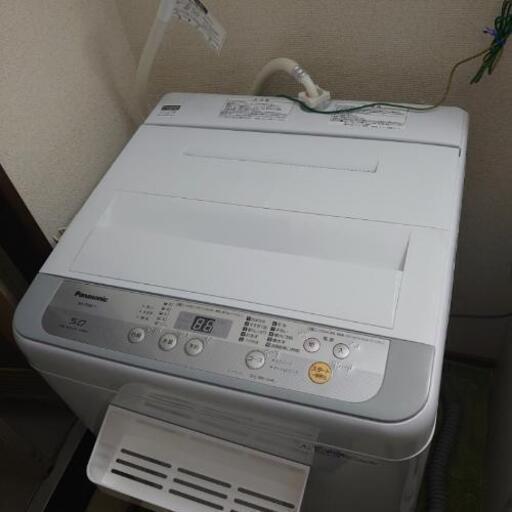 Panasonic洗濯機とマグネット式の小物置き(値引き交渉可)
