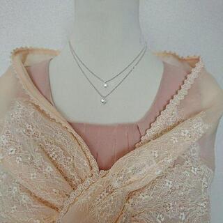 Brilliant Arrow キュービックジルコニア2連ネックレス