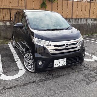 ★H25 日産デイズ　ハイウェイスター　黒 CVT ナビTV 検...