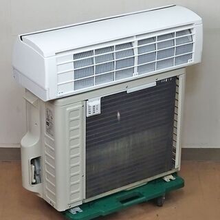 【取引完了】【取付工事費込み】 2014年製　HITACHI【RAS-D22D】日立 白くまくん 日射センサー ステンレスフラップ ルームエアコン おもに6畳用　 中古品　※各種クレジットカード、交通系電子マネー支払いが可能です。