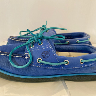 ティンバーランド　青の靴