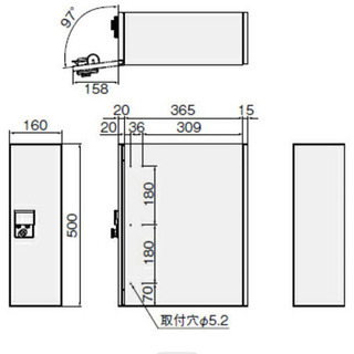 訳あり新品未使用》LIXIL 宅配ボックスKL シャイングレー(本体のみ