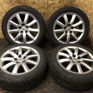 【DUNLOP WINTER MAXX WM01 235/50R18】スタッドレス 4本【レクサス LS460 純正ホイール 18インチ 7J5HPCD120+32】　(VTH261MS) クレジットカード QR決済可能