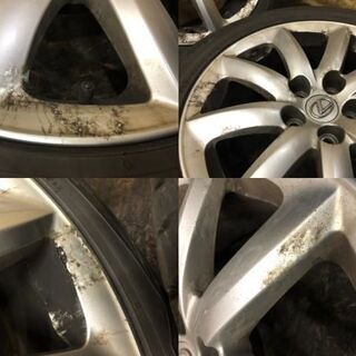 【DUNLOP WINTER MAXX WM01 235/50R18】スタッドレス 4本【レクサス LS460 純正ホイール 18インチ 7J5HPCD120+32】　(VTH261MS) クレジットカード QR決済可能