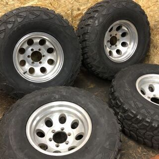 【KUMHO LT315/75R16】マッドタイヤ 4本【ミッキートンプソン M/T 16インチ 10J6HPCD139.7-25.4】バリ溝 80ランクル等　(VTL207MS) クレジットカード QR決済可能