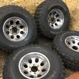 【FEDERAL LT315/75R16】新品マッドタイヤ 4本【ミッキートンプソンタイプ 社外ホイール 16インチ 9J6HPCD139.7-30】ランクル等 (VTJ179MS) クレジットカード QR決済可能