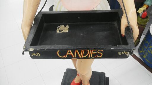 人形 等身大 全高146㎝ 大型ディスプレイ CANDIES 置物 オブジェ 幅44×奥行43×高さ146㎝ 苫小牧西店