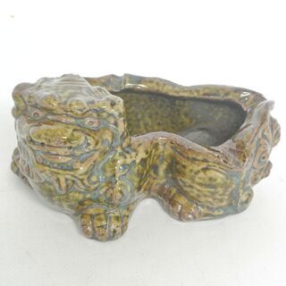 獅子の墨壺 墨池 筆置き　陶器　中国