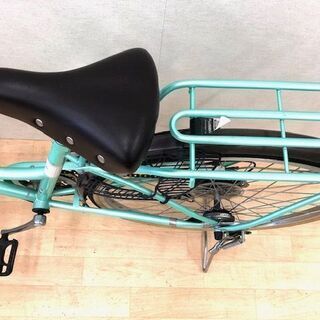 FLOATMIX　シティサイクル　自転車　26インチ　6段　荷台付き