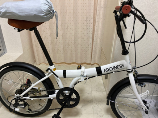 【鍵付き】【雨具(使用済み)付き】ARCHNESS 折りたたみ自転車