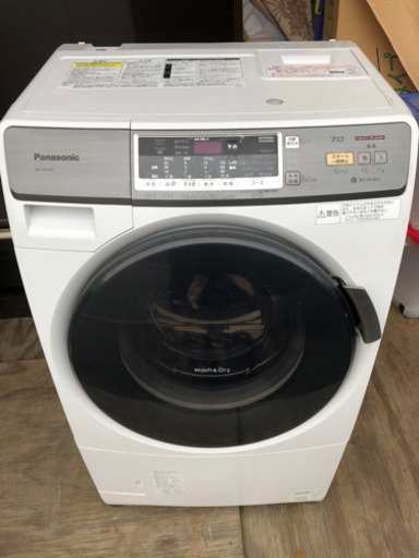 Panasonic ドラム式洗濯乾燥機 洗濯/脱水7kg 乾燥3.5kg 2014年製 NA-VH310L 取扱説明書付 エコナビ プチドラム パナソニック
