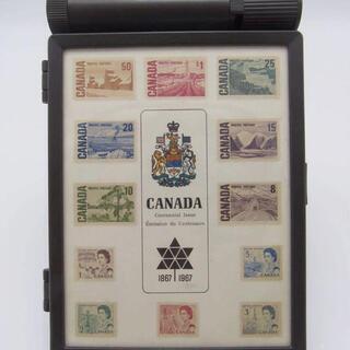カナダ１００周年記念ハガキ　ハガキケース 文箱　ヴィンテージ　◆...