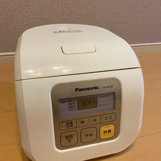 【取引中】Panasonic 3合炊き炊飯器