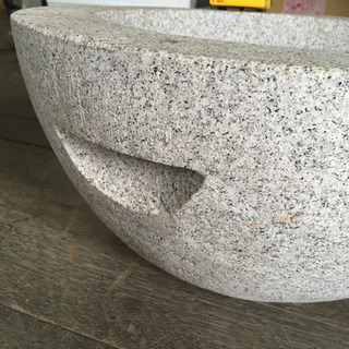 餅つき　石臼　焼杉うす台　セット　お正月　