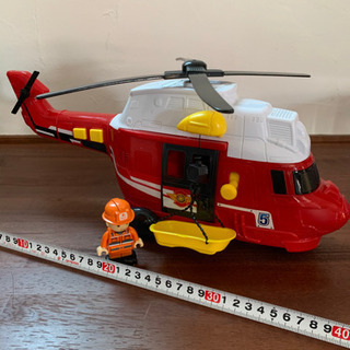 ヘリコプター 消防 レスキュー 人形 