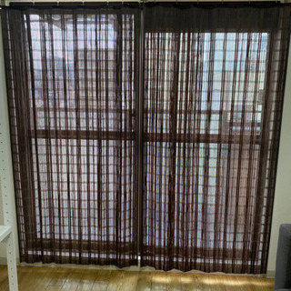 竹製のカーテン