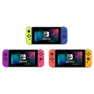 ニンテンドースイッチ本体 ネオンパープル、ネオンピンク ニンテン...