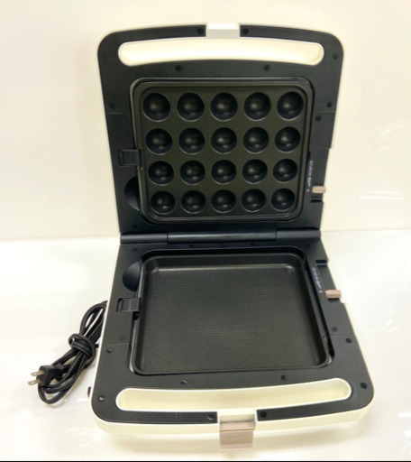 【美品】両面ホットプレート たこ焼き器/折り畳み式