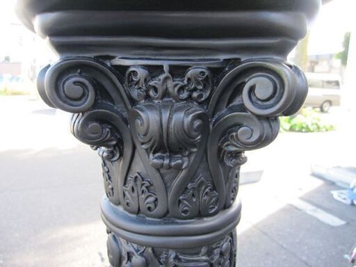 花台 置物 インテリア オブジェ 柱型 黒/ブラック 高さ102cm 洋風 飾り台 ディスプレイ ミニテーブル ガーデンオーナメント 札幌 東区 花台 置物 インテリア オブジェ 柱型 黒/ブラック 高さ102cm 洋風 飾り