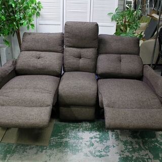 R1974) ニトリ 電動リクライニングソファ ジャーニー 3人用 ソファテーブル付 ソファ 店頭取引大歓迎♪