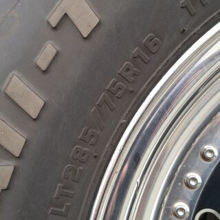決まりました！285/75r16 タイヤ＆ホイール 5本セット 山形発 自社陸送あり