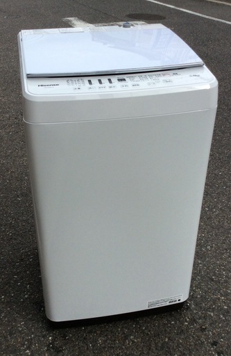 【RKGSE-364】特価！ハイセンス/Hisense/5.5kg洗濯機/HW-G55A-W/中古/2019年製/当社より近隣無料配達OK！