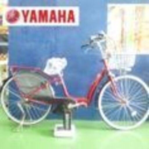 電動自転車 新基準 26インチ ヤマハ PAS ラフィーニ サドル新品 充電器付 前後タイヤチューブ新品 3段変速 中古 6.6Ah YAMAHA