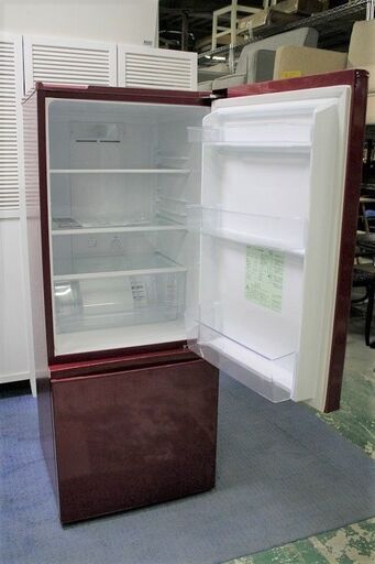 R1981) AQUA アクア　2ドア冷凍冷蔵庫　184L　AQR-18H（R）レッド 2019年製! 冷蔵庫 店頭取引大歓迎♪