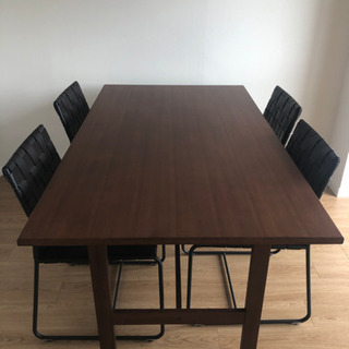 ■極美品■ACTUS アクタス　ダイニングセット　高級家具　ダイニングテーブル　イス4脚■