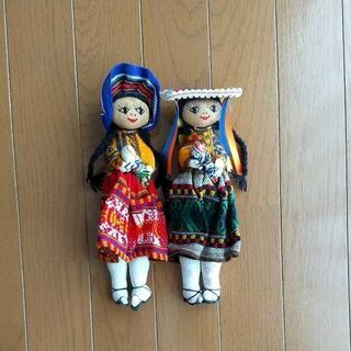 ペルー土産女の子お人形セット
