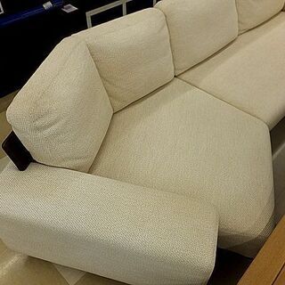 札幌市/清田区 CONDE HOUSE/カンディハウス  木製フレーム コーナーソファ ベージュ