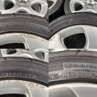 ゴルフ５ＧＴｉ純正　１７インチ　ゴルフ、トゥーラン、ゴルフヴァリアント