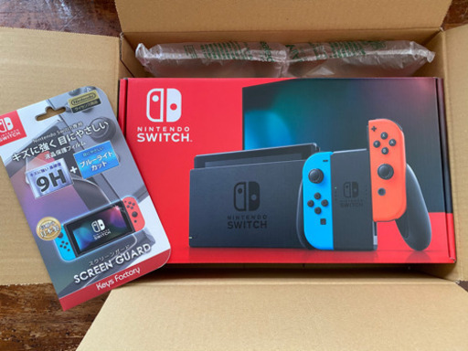 【値下げ交渉有り】任天堂Switch スイッチ　本体　新品　未開封　新型　保護フィルム