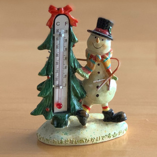 お取引中　クリスマス飾り⑧スノーマン温度計