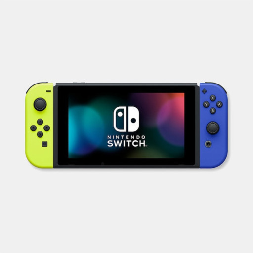 『Nintendo Switch』(Joy-Con(L)ネオンイエロー/(R)ブルー＋ストラップ ブラック2本)　新品未使用