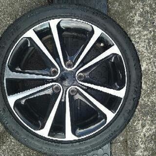 アルミホイール　17インチ 4本セット　タイヤ付き　②