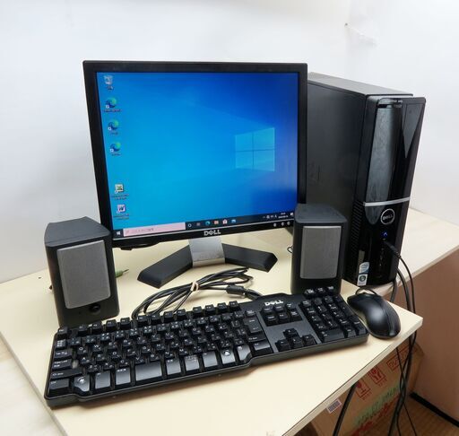 ■名古屋近郊無料持参！【美品！快速動作！SSD(新品)搭載機！DELLデスクトップPC [vostro 220s] Win10PCフルセット！】■取引先で引き取ったパソコンをしっかりメンテナンスして、お安く提供します♪　★初心者安心、インターネットもExcel ・Wordもバッチリ使えます！ １週間完全保証します！ウェブカメラ付(テレワーク・リモート可)