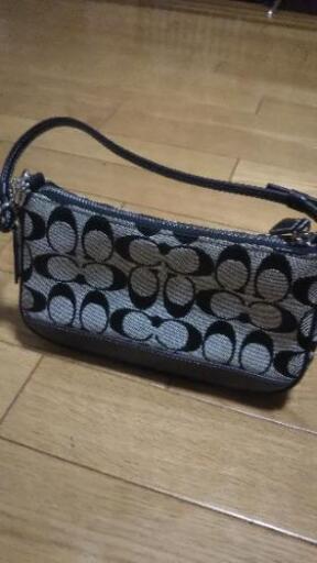早期取引で割引★COACH★シグネチャー★ポーチ★ハンドバッグ★美品