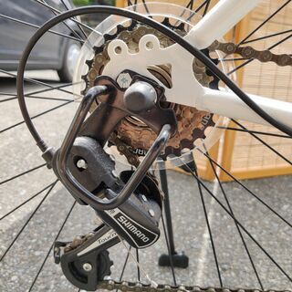 未使用 ロードバイク Grandir 700c SHIMANO 21段 変速 ギア ホワイト 白色 自転車 グランディール-美品洋服の青山フォーマルワンピース