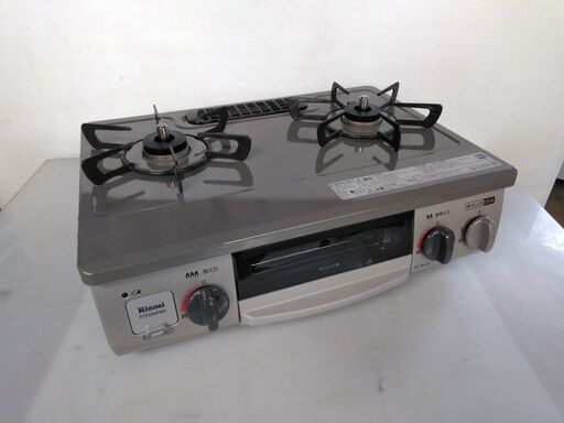 仙台市～超美品！新生活に！リンナイ ガステーブル【プロパンガスLP用】Rinnai 左ハイカロリーバーナー RTE564PBRL-LP/プロパンガス専用